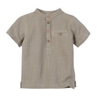 People Wear Organic Baby Kurzarm-Hemd khaki