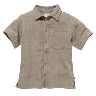 People Wear Organic Kinder Kurzarm-Hemd khaki