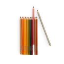 Moulin Roty 12 Buntstifte + 3 Tiere-Ausmalbilder