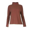 naturalmente Damen Pullover Ringel Stehkragen reine Wolle