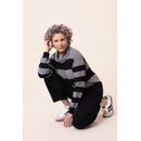 naturalmente Damen Pullover Blockstreifen reine Wolle