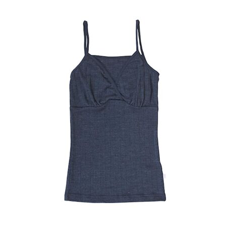 Joha Damen BH-Hemd Wolle/Seide Marine