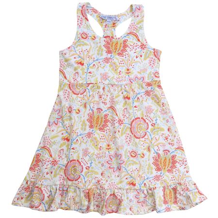 Enfant Terrible Kinder Kleid Paisleydruck wei�-gelb