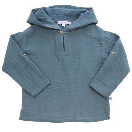 Enfant Terrible Kinder Musselin Hoodie seegr�n