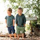 Enfant Terrible Kinder Musselin Hoodie seegr�n