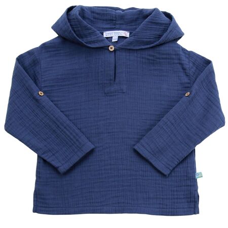 Enfant Terrible Kinder Musselin Hoodie marine