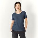 kokon zwo Damen Kurzarmshirt Ajour blaubeere 40/42