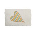 Efie Kissen Dinkelkorn Herz Streifen