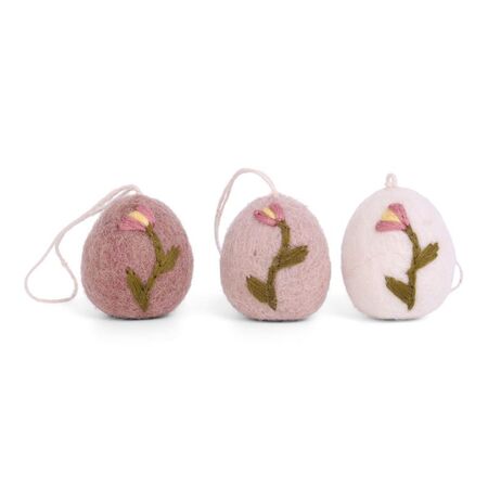 Gry & Sif Eier mit Tulpe 3er Set