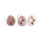 Gry & Sif Eier mit Tulpe 3er Set