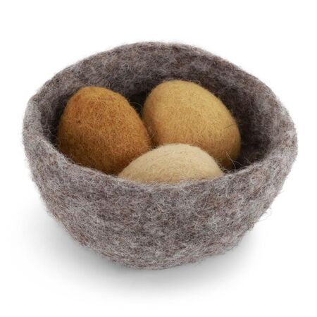 Gry & Sif Gro�es Nest mit gelben Eiern