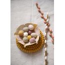 Gry & Sif Eier rosa  bestickt 3er Set