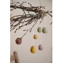 Gry & Sif Eier rosa  bestickt 3er Set