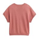 People Wear Organic Damen Pullover Strick kurzarm blass rot