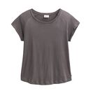People Wear Organic Damen Shirt kurzarm Raglan dunkelgrau