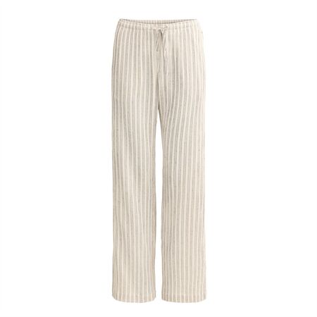 People Wear Organic Damen Hose Struktur dunkelgrau gestreift