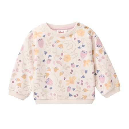 People Wear Organic Baby Pullover puderrosa Blumen
