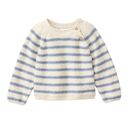 People Wear Organic Baby Pullover Strick hellbeige Ringel
