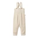 People Wear Organic Baby Latzhose Strick kitt melange