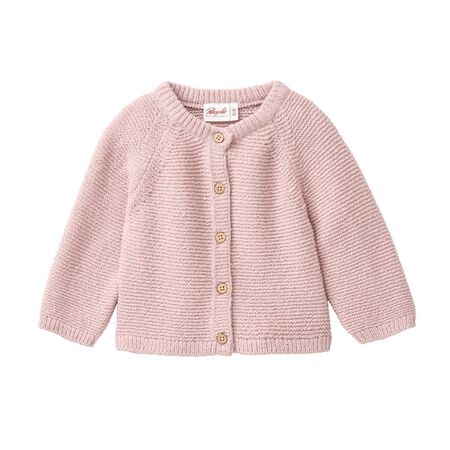 People Wear Organic Baby Strickjacke rosa