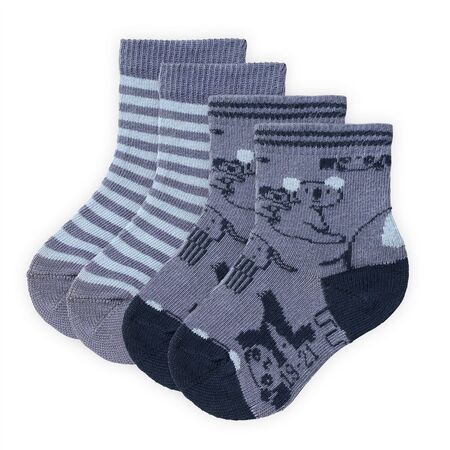 People Wear Organic Baby Socken 2er-Pack ozean mix