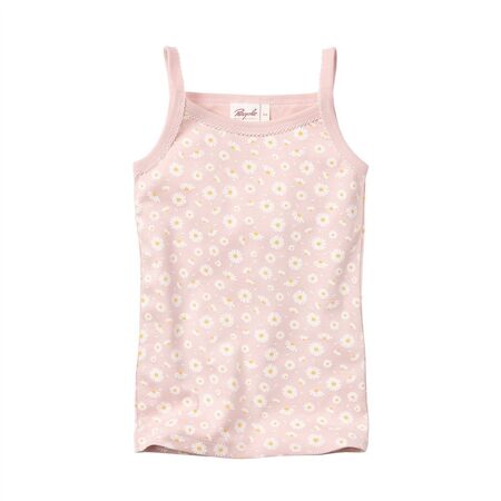 People Wear Organic Kinder Unterhemd Tr�ger rosa bedruckt