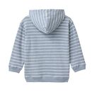 People Wear Organic Kinder Pullover Kapuze Sweat blaugrau geringelt