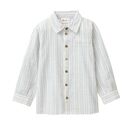 People Wear Organic Kinder Hemd langarm hellblau gestreift