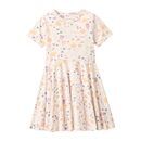 People Wear Organic Kinder Kleid kurzarm puderrosa Blumen