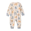 People Wear Organic Baby Overall langarm sand, AOP im Zoo 62/68