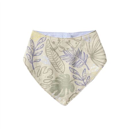 People Wear Organic Baby Dreieckstuch khaki Bl�tter