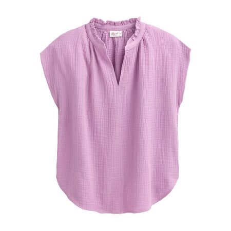 People Wear Organic Damen Bluse Musselin �rmellos malve