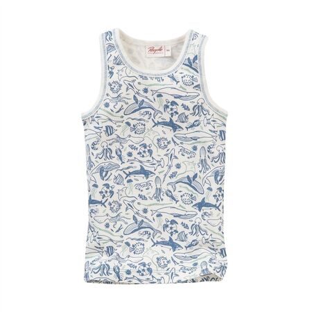 People Wear Organic Kinder Unterhemd Wei� Unterwasserwelt