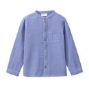 People Wear Organic Kinder Hemd Musselin atlantik