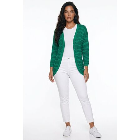 Damen Jacke Jaquard lang kokon zwo