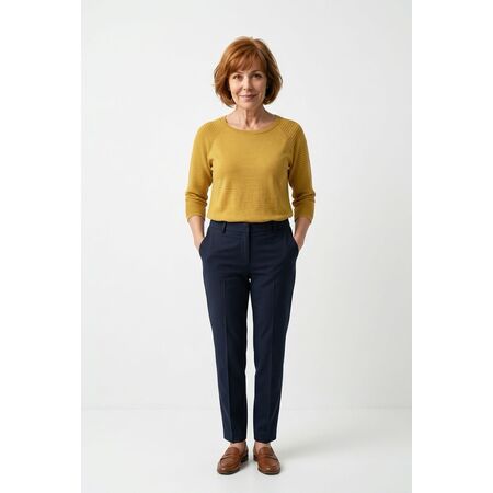 Damen Pullover Leinen/BW kokon zwo