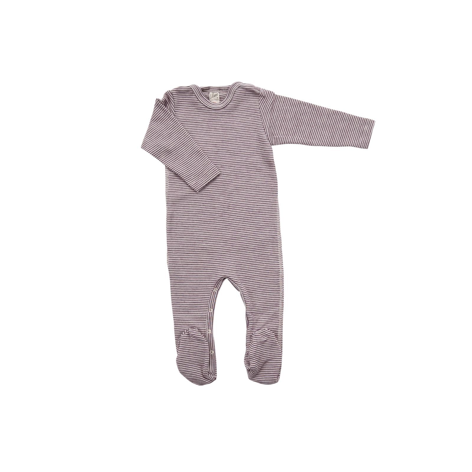 Lilano Baby Overall Wolle/Seide 1/1-Arm beere/natur 56