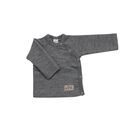 Lilano Baby Shirt mit Knopfleiste hellgrau 80