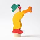 Steckfigur Clown mit Trompete