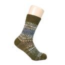 Hirsch Natur Damen/Herren Socken Norweger Sternenmuster