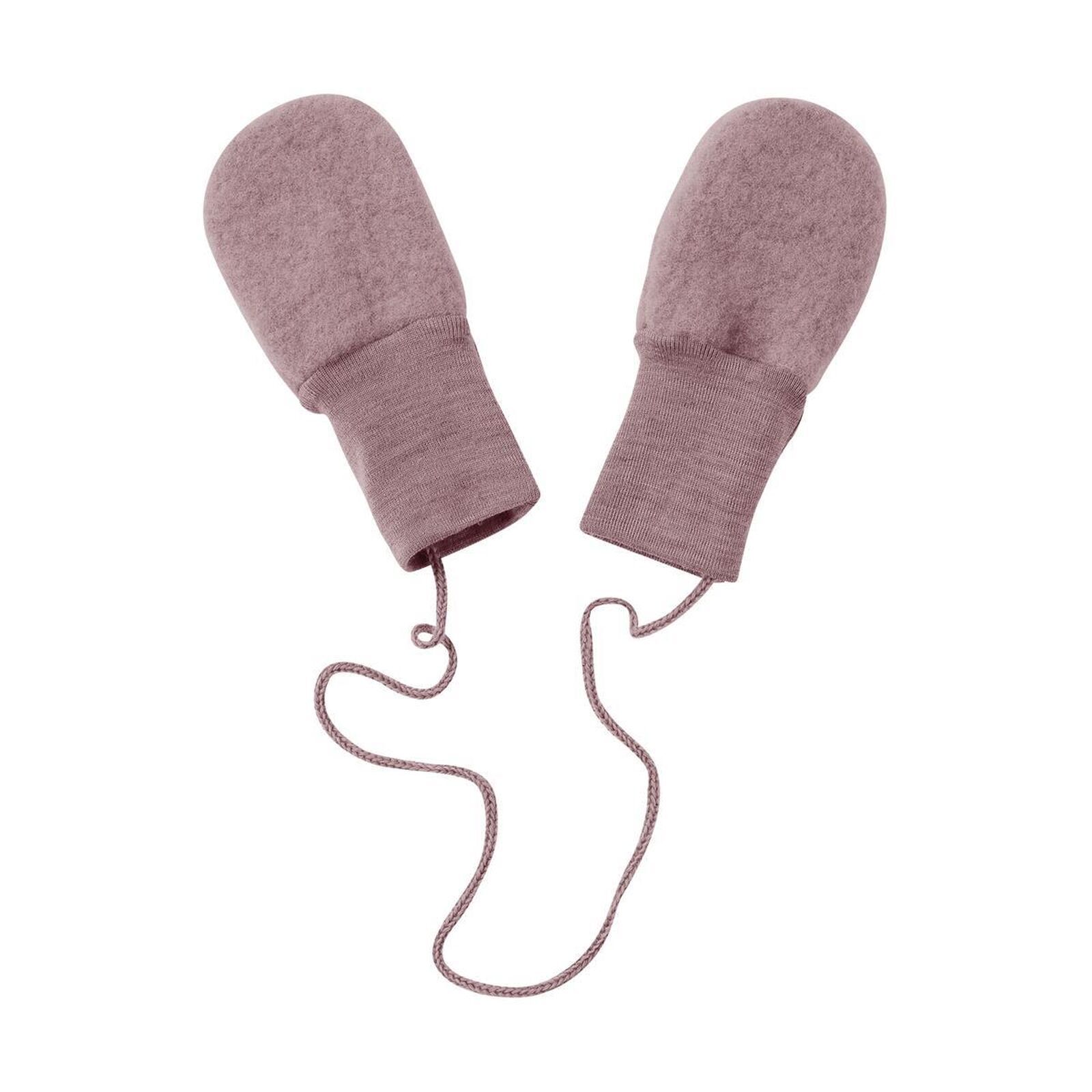 ENGEL Baby Handschuhe Wollfleece rosenholz melange