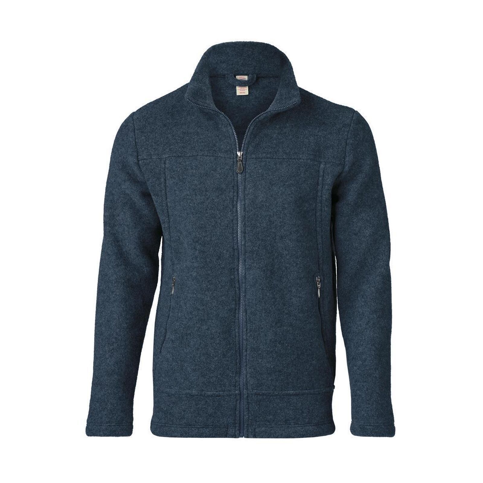 ENGEL Herren Jacke Wollfleece atlantik melange 50/52