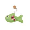Greifling Fisch grn mit Clip von Elfie