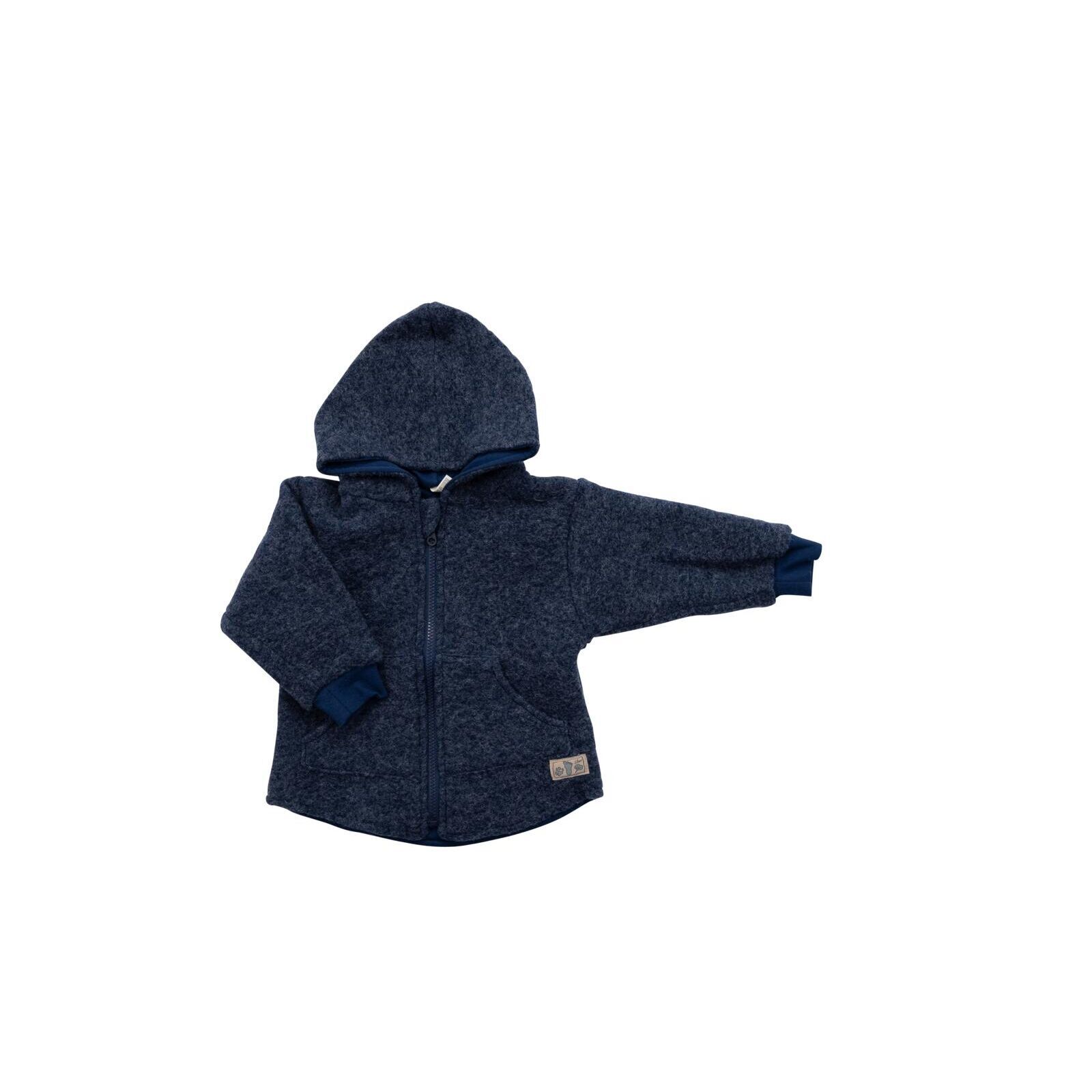 Lilano Baby/Kinder Kapuzenjacke Wollfilz marine 104