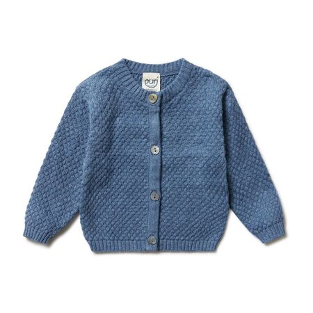 puri organic Baby Strickjacke Popcorn