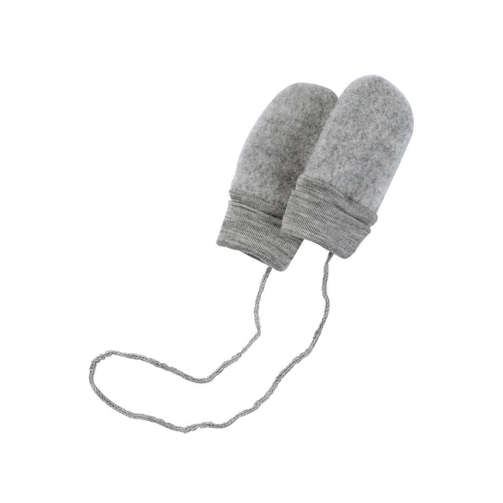 ENGEL Baby Handschuhe Wollfleece hellgrau melange