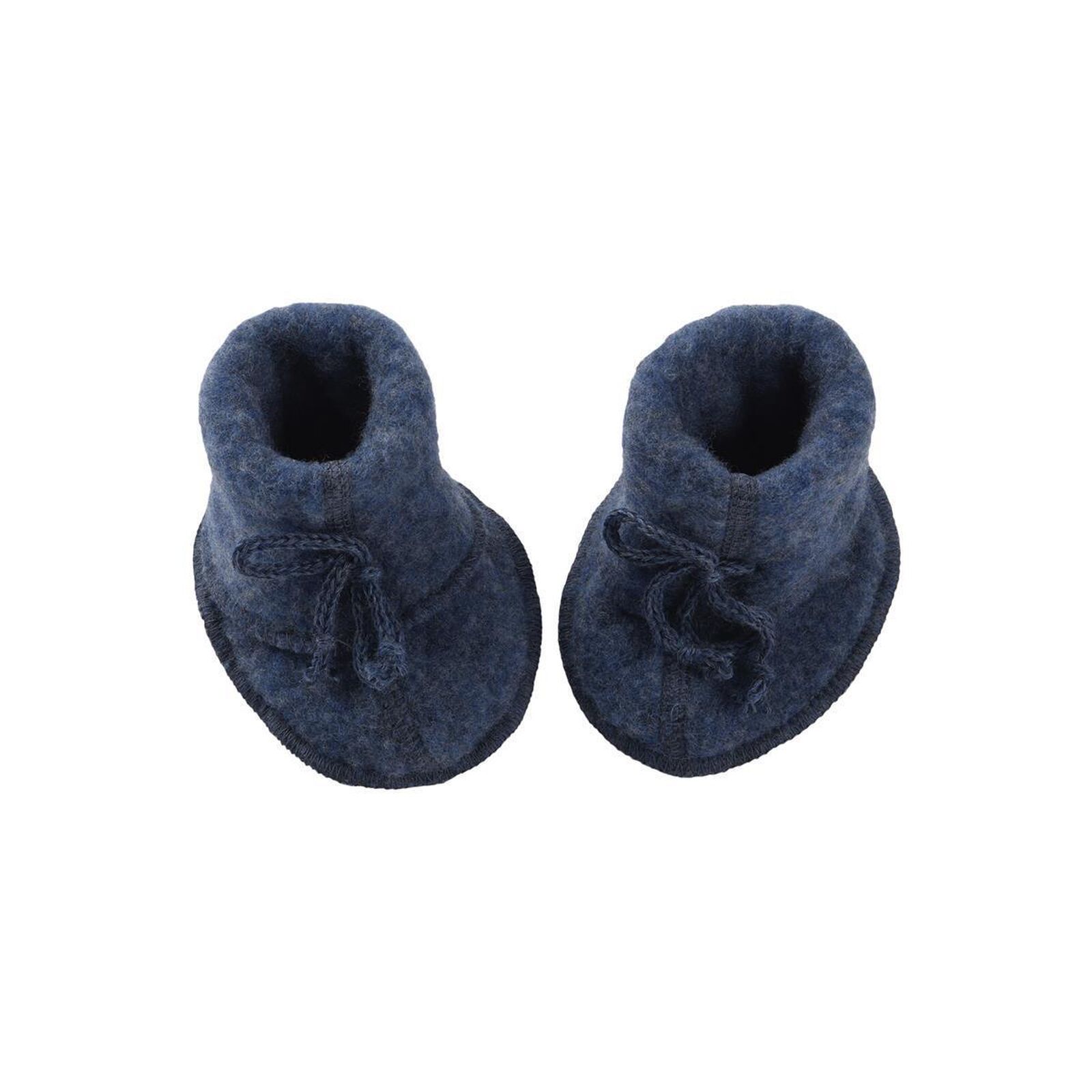 ENGEL Baby Schuhe Wollfleece blau melange 2