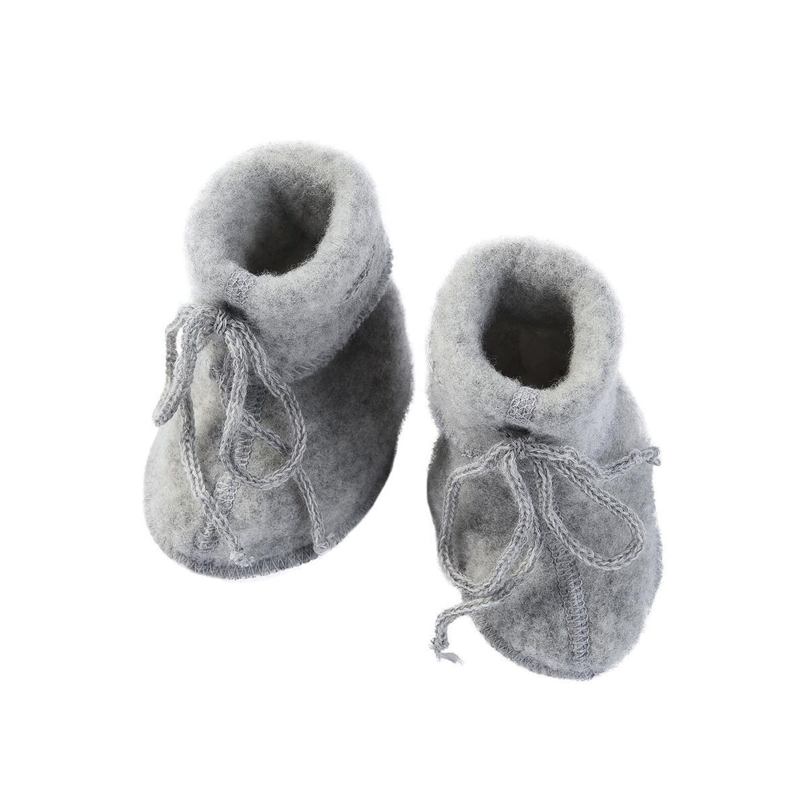 ENGEL Baby Schuhe Wollfleece hellgrau melange 2