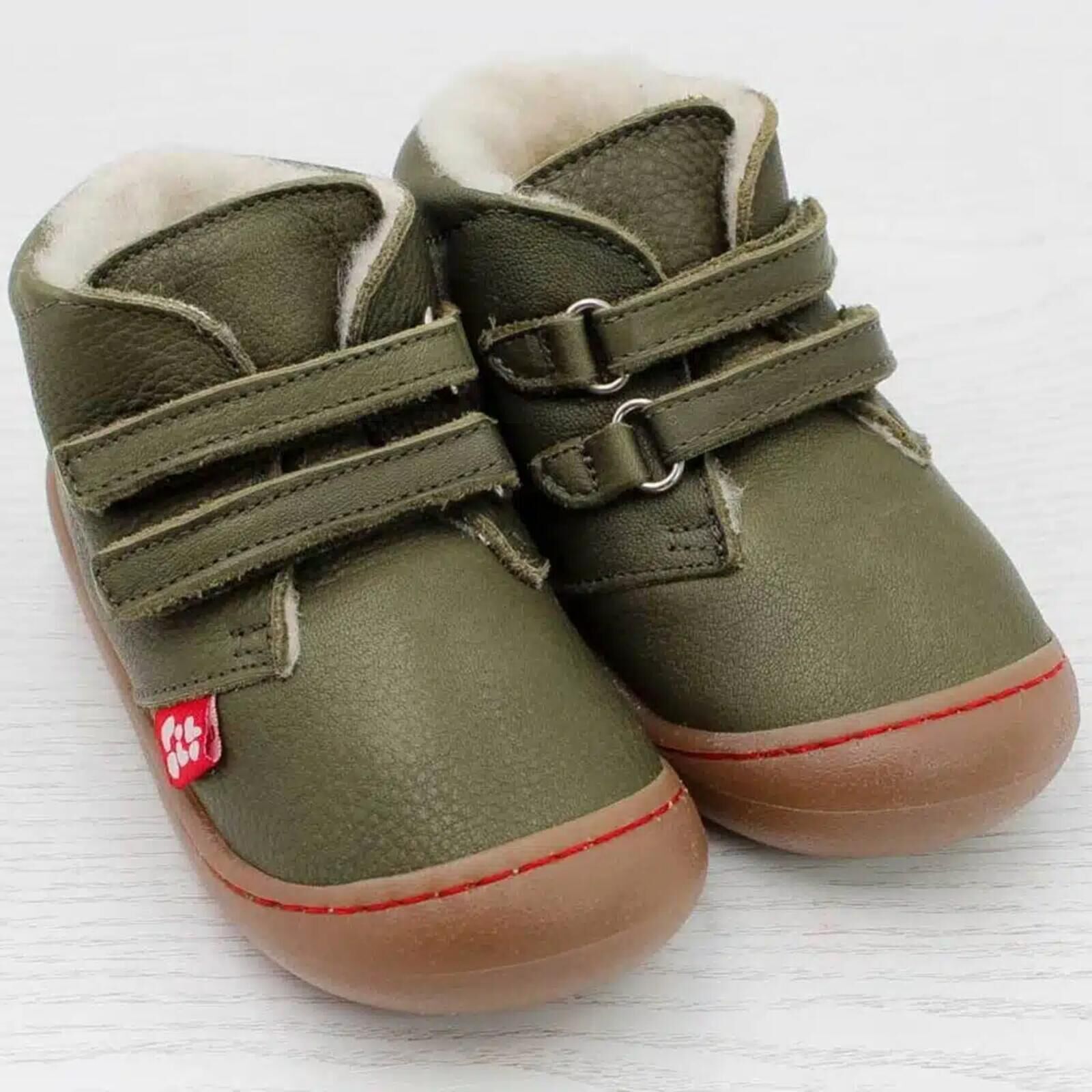 POLOLO Kinder Schuhe Nino Wollfutter Grn 24