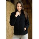 ENGEL Damen Jacke Wollfleece schwarz melange 38/40